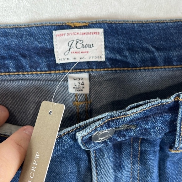 NWT J. Crew 770 32W 34L Dark Wash Classic Indigo Jeans Premium Denim C18 - Picture 5 of 12